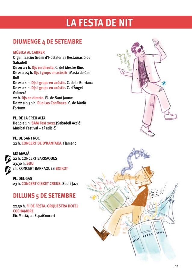 Programa Festa Major de Sabadell 2022