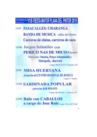 Programa fm la plana del pintor 2019