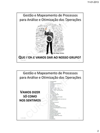 Programa formação Exemplo - Mapeamento de processos | PDF