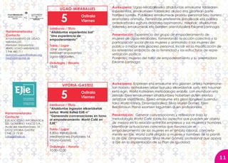 Programa foro emakunde