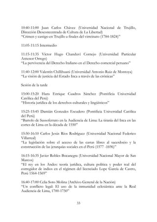 Programa general del VII Congreso Nacional de Historia 2016 | PDF