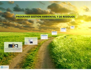 PVE Programa gestion ambiental y de residuos