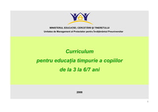 Programa Gradinita Programa gradinita | PDF