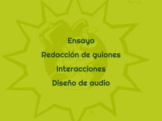 Programa | Elaboración de guiones educativos