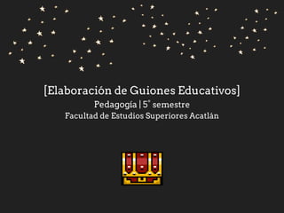 Programa | Elaboración de guiones educativos
