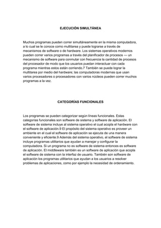 Programa, aplicaciones y sistema operativo