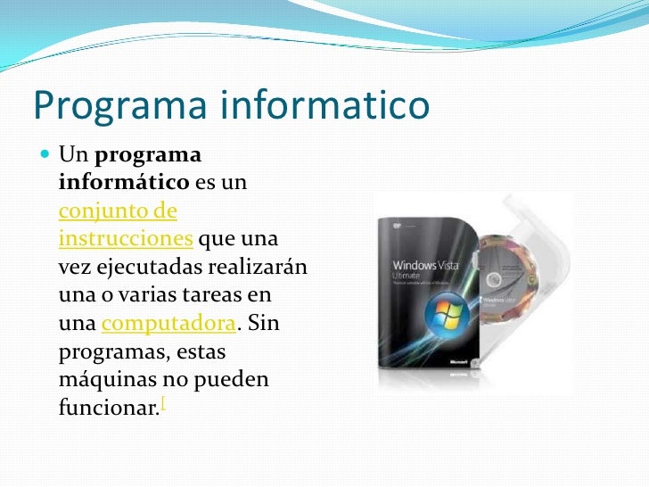 Programa informatico