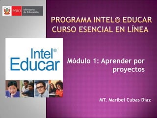 Módulo 1: Aprender por
             proyectos



         MT. Maribel Cubas Díaz
 