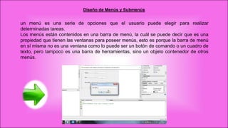 Programación java - Diseño de Menús y submenús. | PPTX