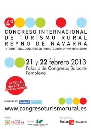 51  Programa  IIII Congreso Turismo Rural Navarra 2013