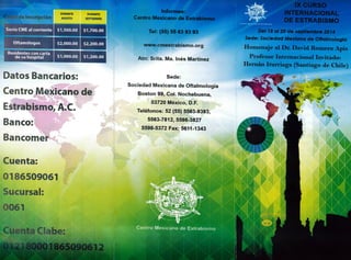 Programa IX Curso Internacional de Estrabismo 2014