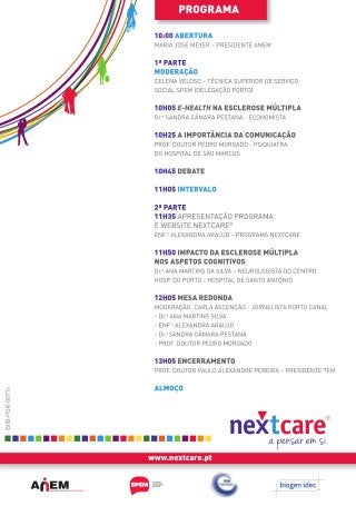 Reunião de lançamento do Website Nextcare - Programa