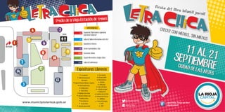 Programa de #LetraChica Fiesta del Libro Infantil y Juvenil de La Rioja 