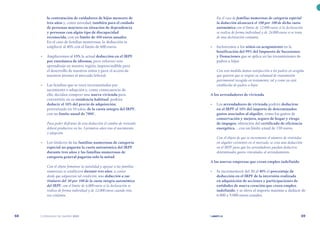 | comunidad de madrid 2021 |
68 69
En el caso de familias numerosas de categoría especial
la deducción alcanzará el 100 por 100 de dicha cuota
autonómica con el límite de 12.000 euros si la declaración
se realiza de forma individual y de 24.000 euros si se trata
de una declaración conjunta.
•	 Incluiremos a los niños en acogimiento en la
bonificación del 99% del Impuesto de Sucesiones
y Donaciones que se aplica en las transmisiones de
padres a hijos
Con esta medida damos satisfacción a los padres en acogida
que quieren que se respete su voluntad de transmisión
patrimonial recogida en testamento, tal y como ya está
establecido de padres a hijos.
A los arrendadores de vivienda
•	 Los arrendadores de vivienda podrán deducirse
en el IRPF el 10% del importe de determinados
gastos asociados al alquiler, como los gastos de
conservación y mejora, seguro de hogar y riesgo
de impagos, obtención del certificado de eficiencia
energética… con un límite anual de 150 euros.
Con el objeto de que se incremente el número de viviendas
en alquiler existentes en el mercado, se crea una deducción
en el IRPF para que los arrendadores puedan deducirse
determinados gastos vinculados al arrendamiento.
A las nuevas empresas que crean empleo indefinido
•	 Se incrementará del 30 al 40% el porcentaje de
deducción en el IRPF de la inversión realizada
en adquisición de acciones y participaciones de
entidades de nueva creación que creen empleo
indefinido, y se eleva el importe máximo a deducir de
6.000 a 9.000 euros anuales.
la contratación de cuidadores de hijos menores de
tres años y, como novedad, también para el cuidado
de personas mayores en situación de dependencia
y personas con algún tipo de discapacidad
reconocida, con un límite de 450 euros anuales.
En el caso de familias numerosas, la deducción se
ampliará al 40% con el límite de 600 euros.
•	 Ampliaremos al 15% la actual deducción en el IRPF
por enseñanza de idiomas, para reforzar este
aprendizaje en nuestra región, imprescindible para
el desarrollo de nuestros niños y para el acceso de
nuestros jóvenes al mercado laboral.
•	 Las familias que se vean incrementadas por
nacimiento o adopción y, como consecuencia de
ello, decidan comprar una nueva vivienda para
convertirla en su residencia habitual, podrán
deducir el 10% del precio de adquisición,
prorrateado en 10 años, de la cuota íntegra del IRPF,
con un límite anual de 700€.
Para poder disfrutar de esta deducción el cambio de vivienda
deberá producirse en los 3 primeros años tras el nacimiento
o adopción.
•	 Los titulares de las familias numerosas de categoría
especial no pagarán la cuota autonómica del IRPF
durante tres años y las familias numerosas de
categoría general pagarán solo la mitad.
Con el objeto fomentar la natalidad y apoyar a las familias
numerosas se establecerá durante tres años, a contar
desde que adquieran tal condición, una deducción a sus
titulares del 50 por 100 de la cuota íntegra autonómica
del IRPF, con el límite de 6.000 euros si la declaración se
realiza de forma individual y de 12.000 euros cuando ésta
sea conjunta.
 
