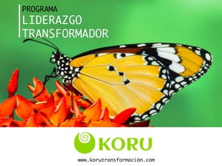 PROGRAMA
LIDERAZGO 
TRANSFORMADOR 
www.korutransformación.com
 