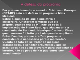 Programa mais médicos