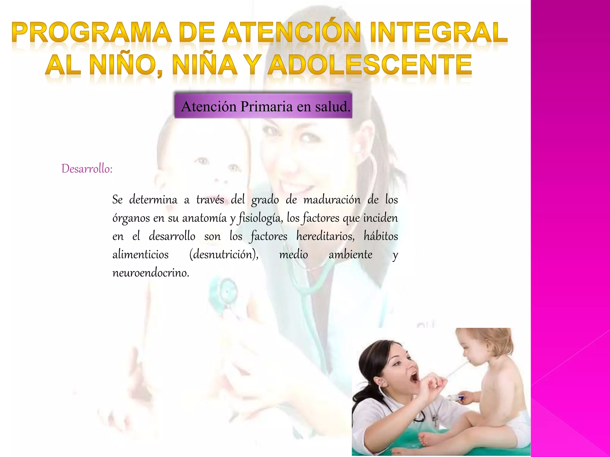 Programa nacional de atencion integral del niño, niña y adolescente ...