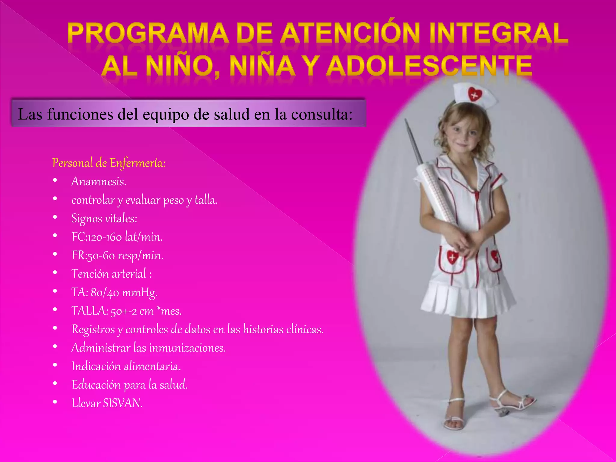 Programa nacional de atencion integral del niño, niña y adolescente ...