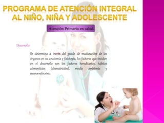 Programa nacional de atencion integral del niño, niña y adolescente | PPTX