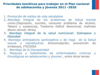 Programa nacional de salud integral de adolescentes y jóvenes chile ...