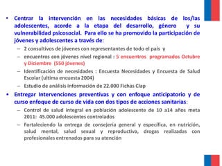 Programa nacional de salud integral de adolescentes y jóvenes chile ...