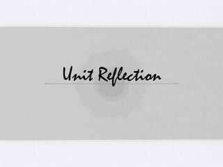 Unit Reflection
 