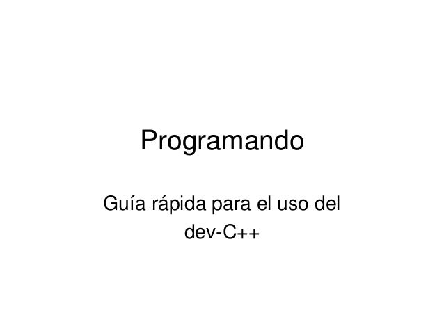 Hola mundo para dev c de