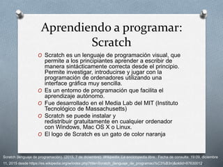 Programando con scratch | PPTX