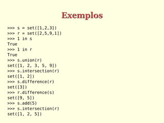 Programando em python conjuntos | PDF