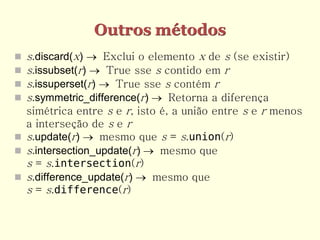 Programando em python conjuntos | PDF
