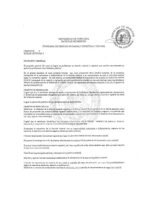 Programa notarial y registral UCR