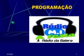 PROGRAMAÇÃO