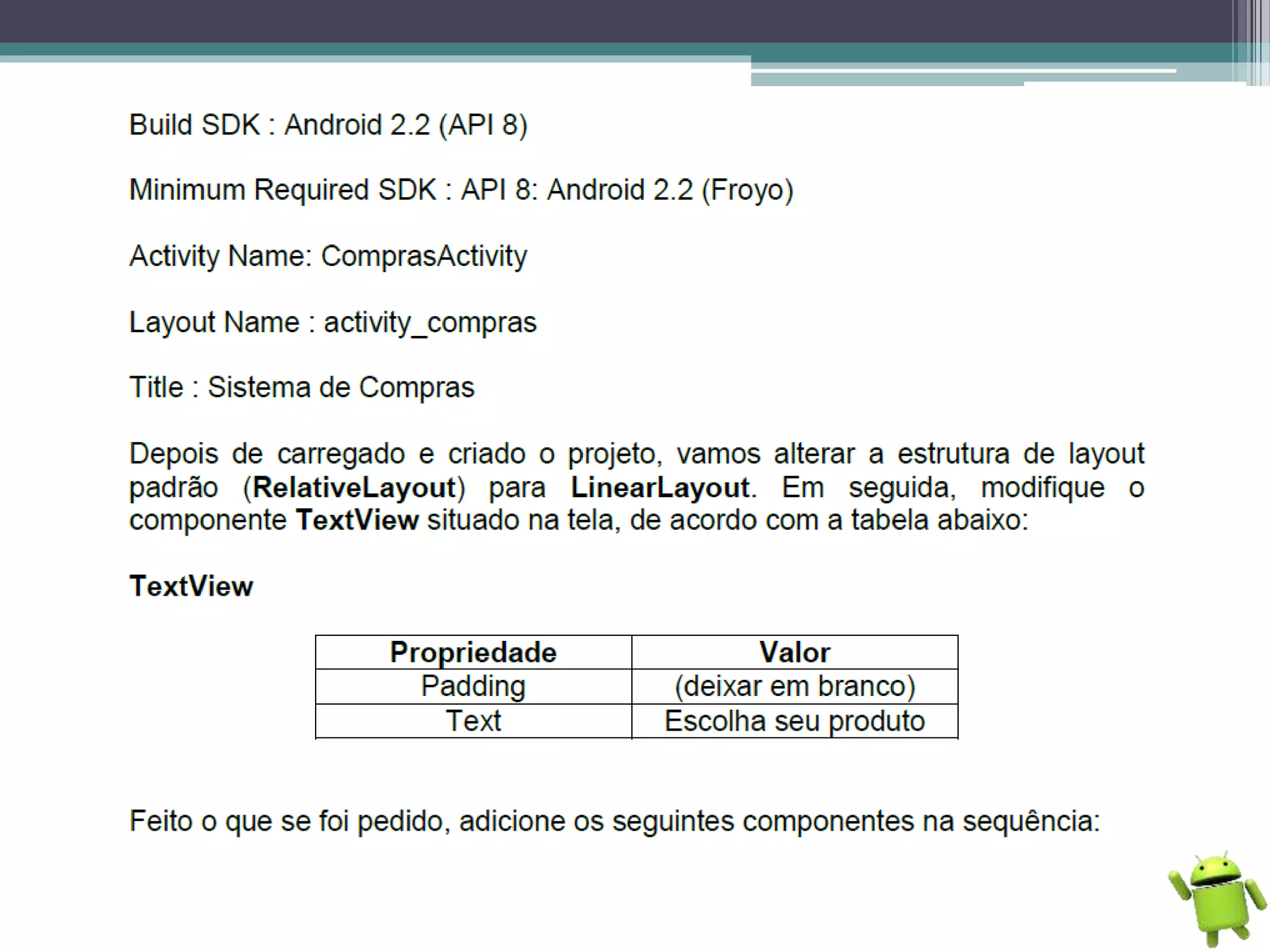Programação Android - Básico