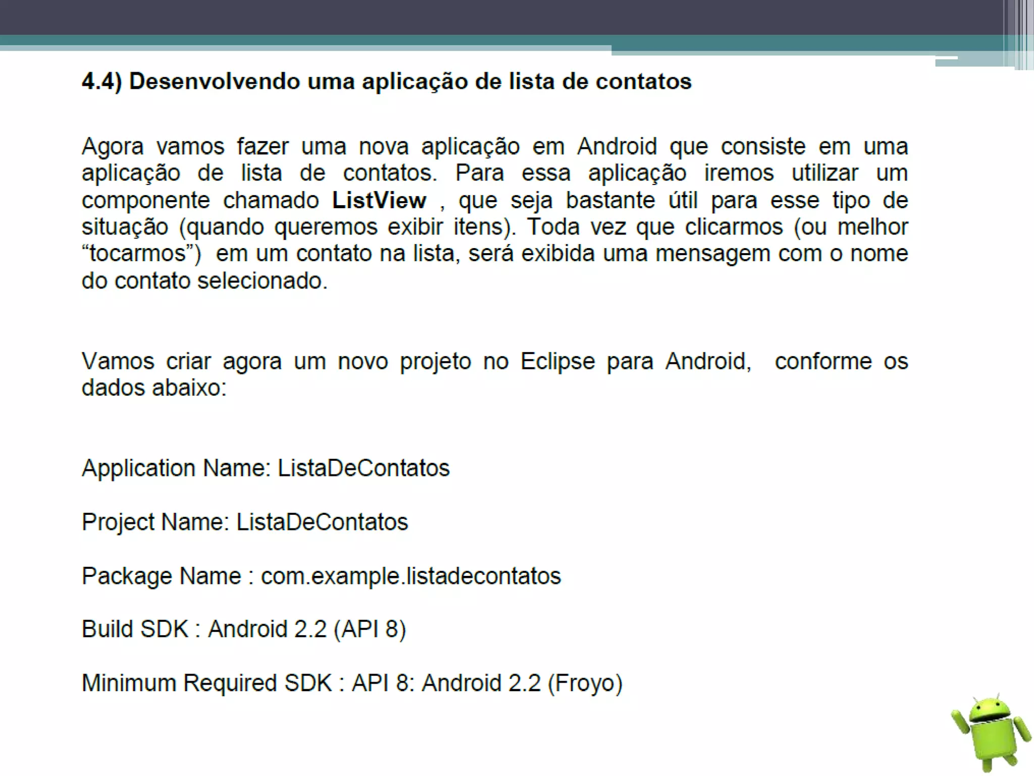 Programação Android - Básico