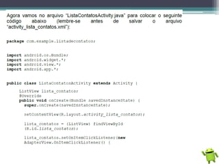 Programação Android - Básico
