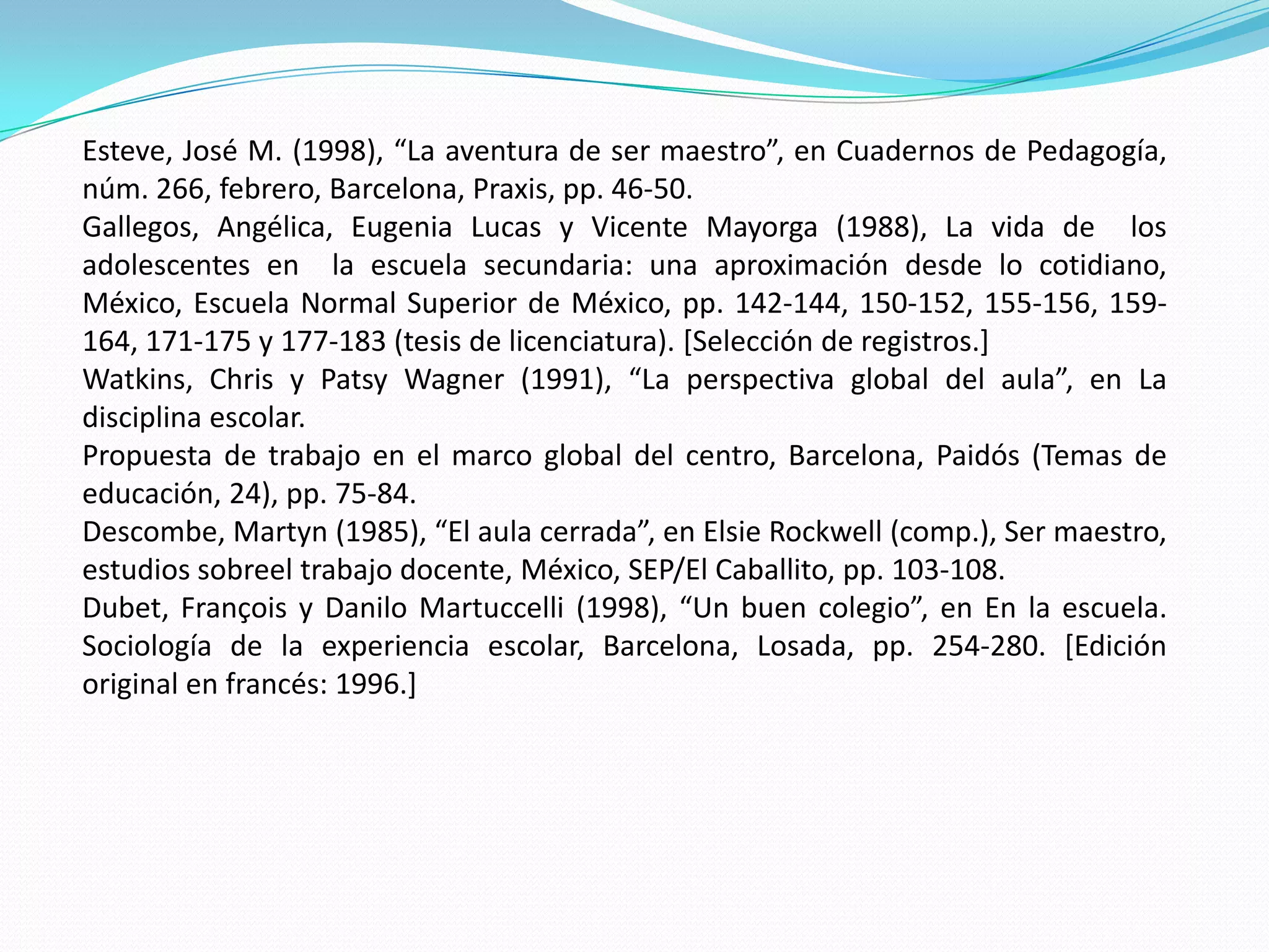 Programa observacion del proceso escolar | PPTX
