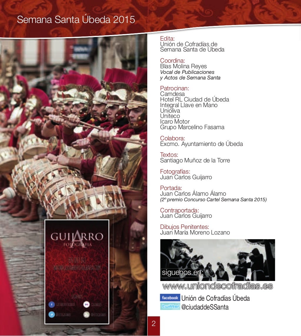 Programa oficial de_la_semana_santa_de_ubeda_2015