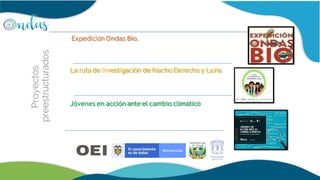 Expedición Ondas Bio.
La ruta de investigación de Nacho Derecho y Luna
Jóvenes en acción ante el cambio climático
 