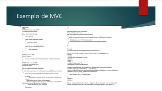 Exemplo de MVC
 
