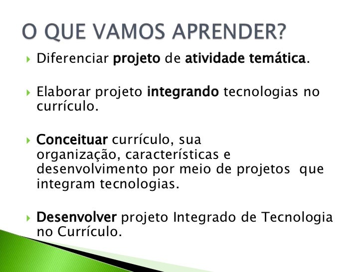 Curso projetos