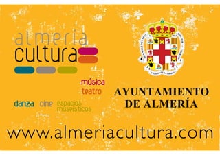 Programa otoño2012almeria