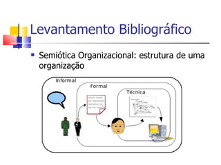 Levantamento Bibliográfico Semiótica Organizacional: estrutura de uma organização 