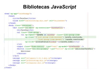 Bibliotecas JavaScript
 