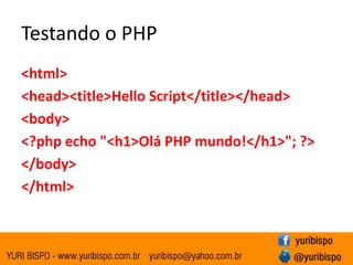 Laço FOR e WHILE.PHP - INTRODUÇÃO