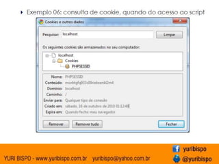 Consulta ao conteúdo do cookie configurado pelocontrole da sessão
