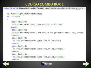 CODIGO COMBO BOX 1
 