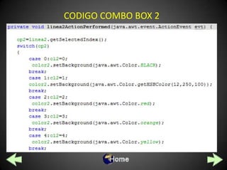 CODIGO COMBO BOX 2
 