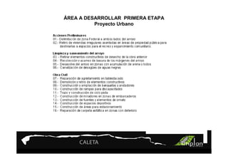 PROYECTO 9

ÁREATurismo Sustentable
    A DESARROLLAR PRIMERA ETAPA
         Proyecto Urbano
 