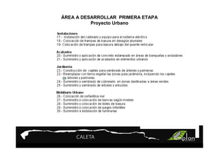 PROYECTO 9

ÁREATurismo Sustentable
    A DESARROLLAR PRIMERA ETAPA
         Proyecto Urbano
 
