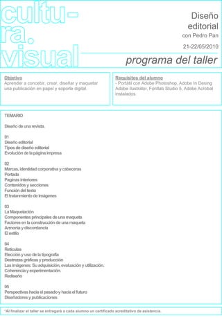 Programa Diseño Editorial
